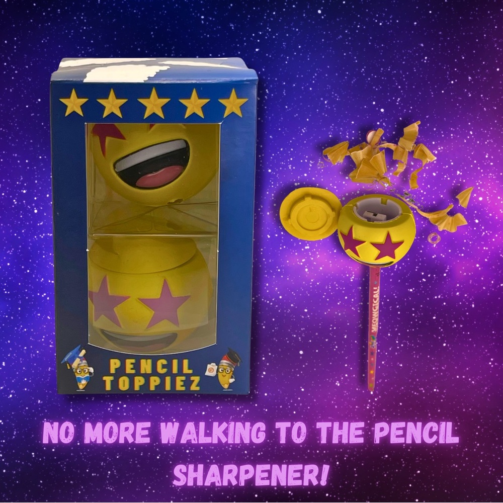 Pencil Toppiez! Premium Star Eyes Emoji Multipurpose Pencil Topper (pack of 2)